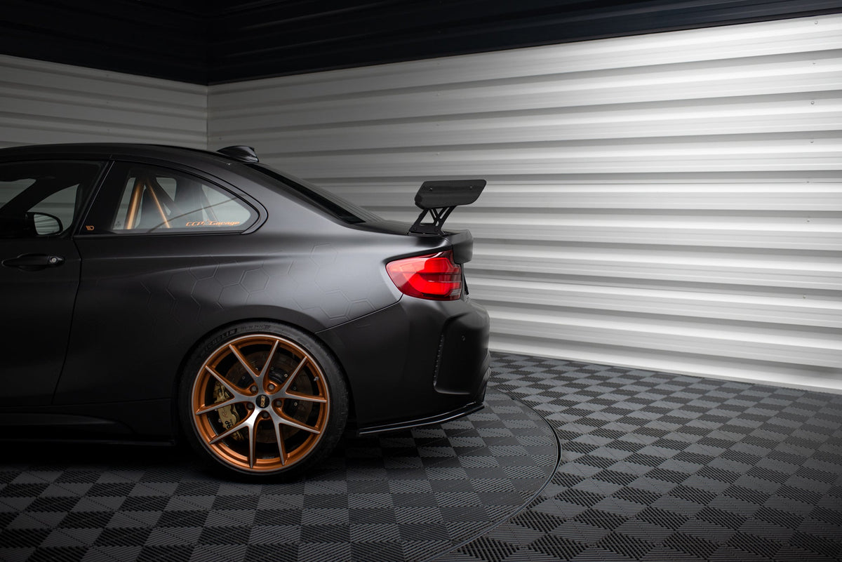 Alerón de carbono con soportes externos + LED para BMW M2 F87 / 2 / 2 M-Pack F22