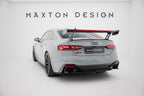 Alerón de carbono con soportes externos V.1 + LED para Audi A5 / A5 S-Line / S5 / RS5 Coupe F5 / F5 Facelift