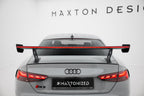Alerón de carbono con soportes externos V.1 + LED para Audi A5 / A5 S-Line / S5 / RS5 Coupe F5 / F5 Facelift
