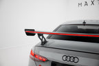 Alerón de carbono con soportes externos V.1 + LED para Audi A5 / A5 S-Line / S5 / RS5 Coupe F5 / F5 Facelift
