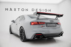 Alerón de carbono con soportes externos V.1 + LED para Audi A5 / A5 S-Line / S5 / RS5 Coupe F5 / F5 Facelift
