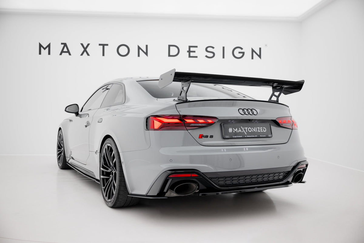 Alerón de carbono con soportes externos V.2 para Audi A5 / A5 S-Line / S5 / RS5 Coupe F5 / F5 Facelift