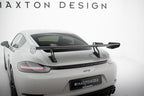 Alerón de carbono con soportes cuello de cisne V.2 para Porsche 718 Cayman 982c