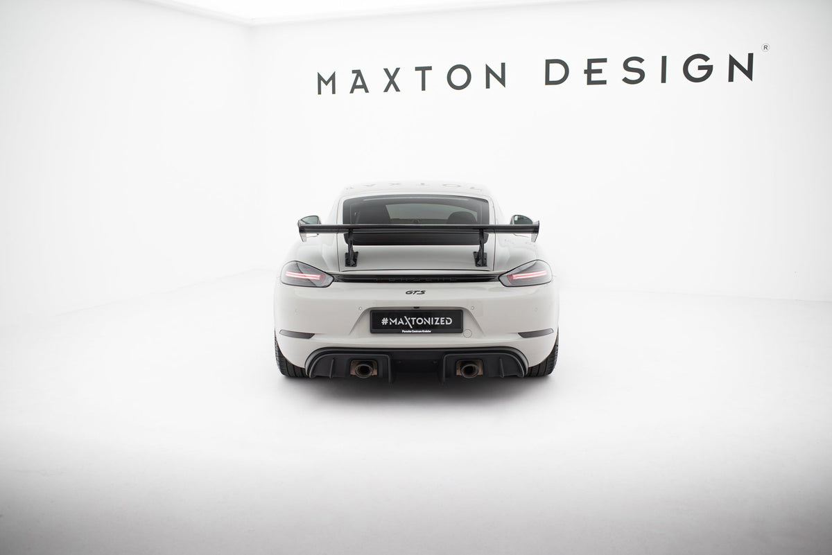 Alerón de carbono con soportes internos V.2 para Porsche 718 Cayman 982c