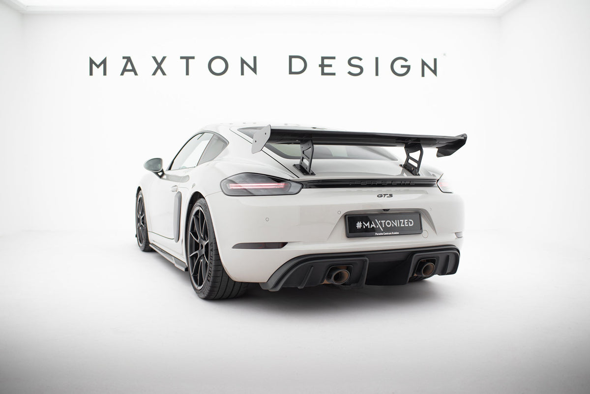 Alerón de carbono con soportes internos V.2 para Porsche 718 Cayman 982c