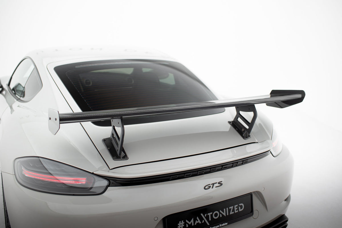 Alerón de carbono con soportes internos V.2 para Porsche 718 Cayman 982c