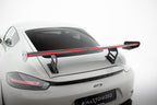 Alerón de carbono con soportes internos V.2 + LED para Porsche 718 Cayman 982c