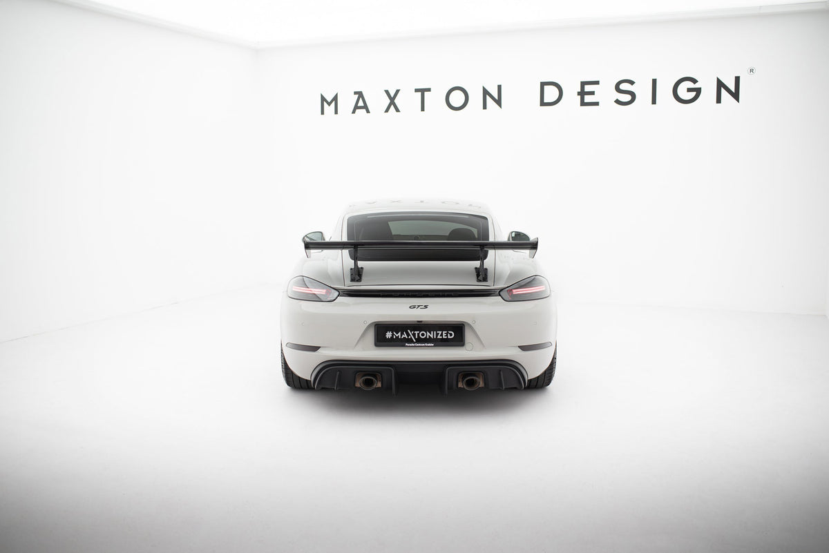 Alerón de carbono con soportes internos V.1 para Porsche 718 Cayman 982c
