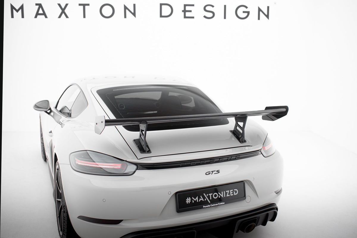 Alerón de carbono con soportes internos V.1 para Porsche 718 Cayman 982c