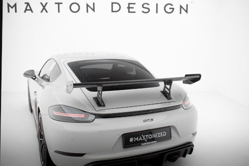 Alerón de carbono con soportes internos V.1 para Porsche 718 Cayman 982c