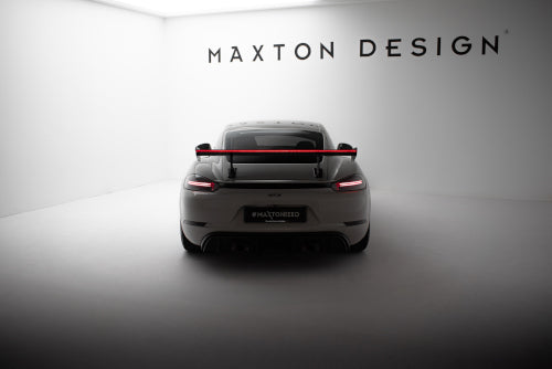 Alerón de carbono con soportes internos V.1 + LED para Porsche 718 Cayman 982c