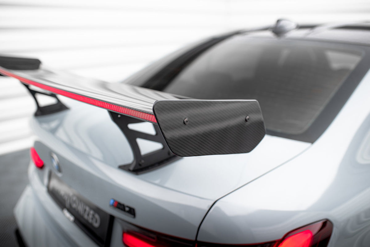 Alerón de carbono con soportes internos + LED para BMW M3 G80 / M340i G20 / 3 M-Pack G20 / 3 Standard G20