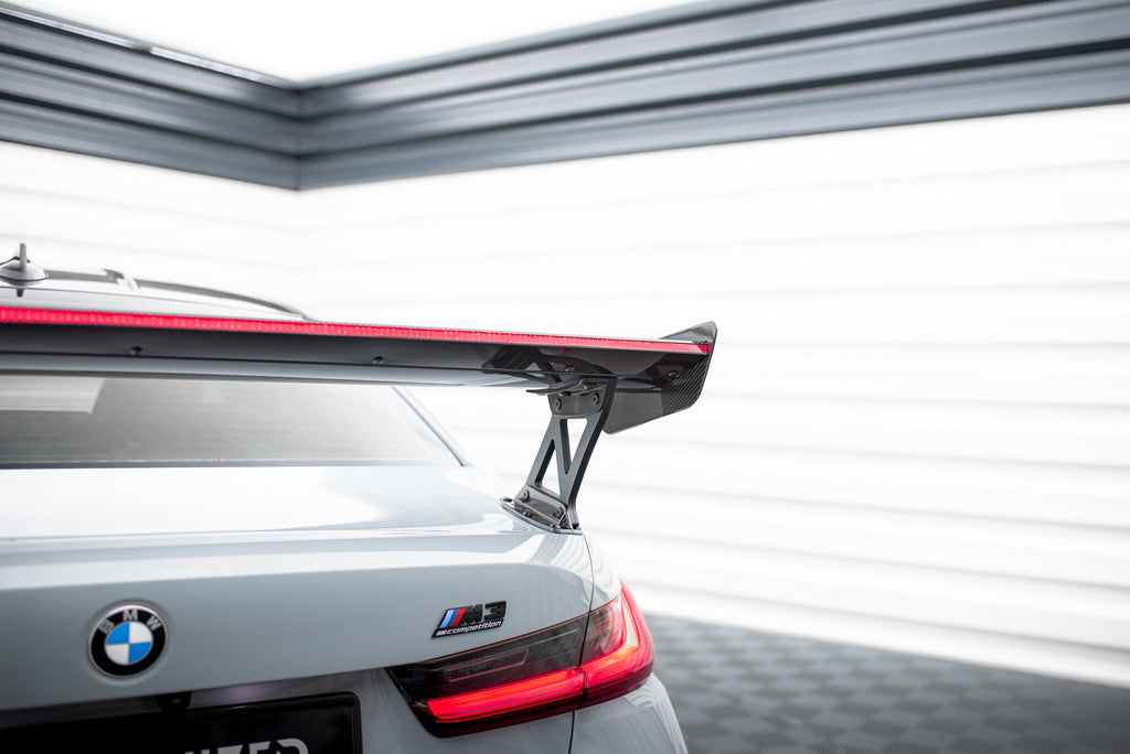 Alerón de carbono con soportes externos + LED para BMW M3 G80 / M340i G20 / 3 M-Pack G20 / 3 Standard G20