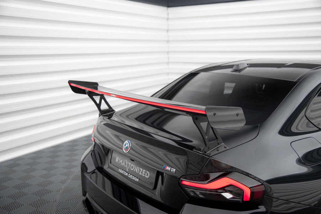 Alerón de carbono con soportes externos + LED para BMW M2 G87 / M240i / 2 M-Pack / 2 Standard G42