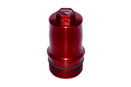 Carcasa de filtro de aceite de aluminio mecanizado para motores 1.8 / 2.0 TSI - EA888.3 y EA888.4 roja