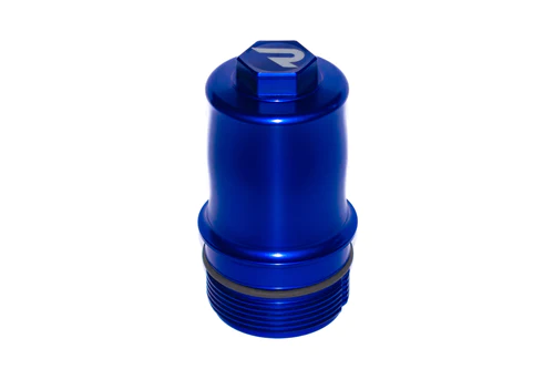 Carcasa de filtro de aceite de aluminio mecanizado para motores 1.8 / 2.0 TSI - EA888.3 y EA888.4 azul