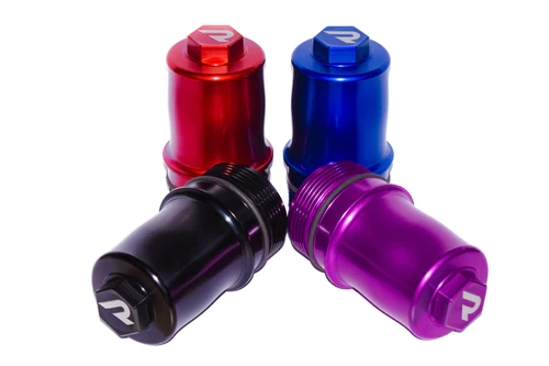 Carcasa de filtro de aceite de aluminio mecanizado para motores 1.8 / 2.0 TSI - EA888.3 y EA888.4 negra