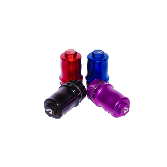 Billet aluminum oil filter housing for 1.8 / 2.0 TSI engines - EA888.3 and EA888.4 (Red)