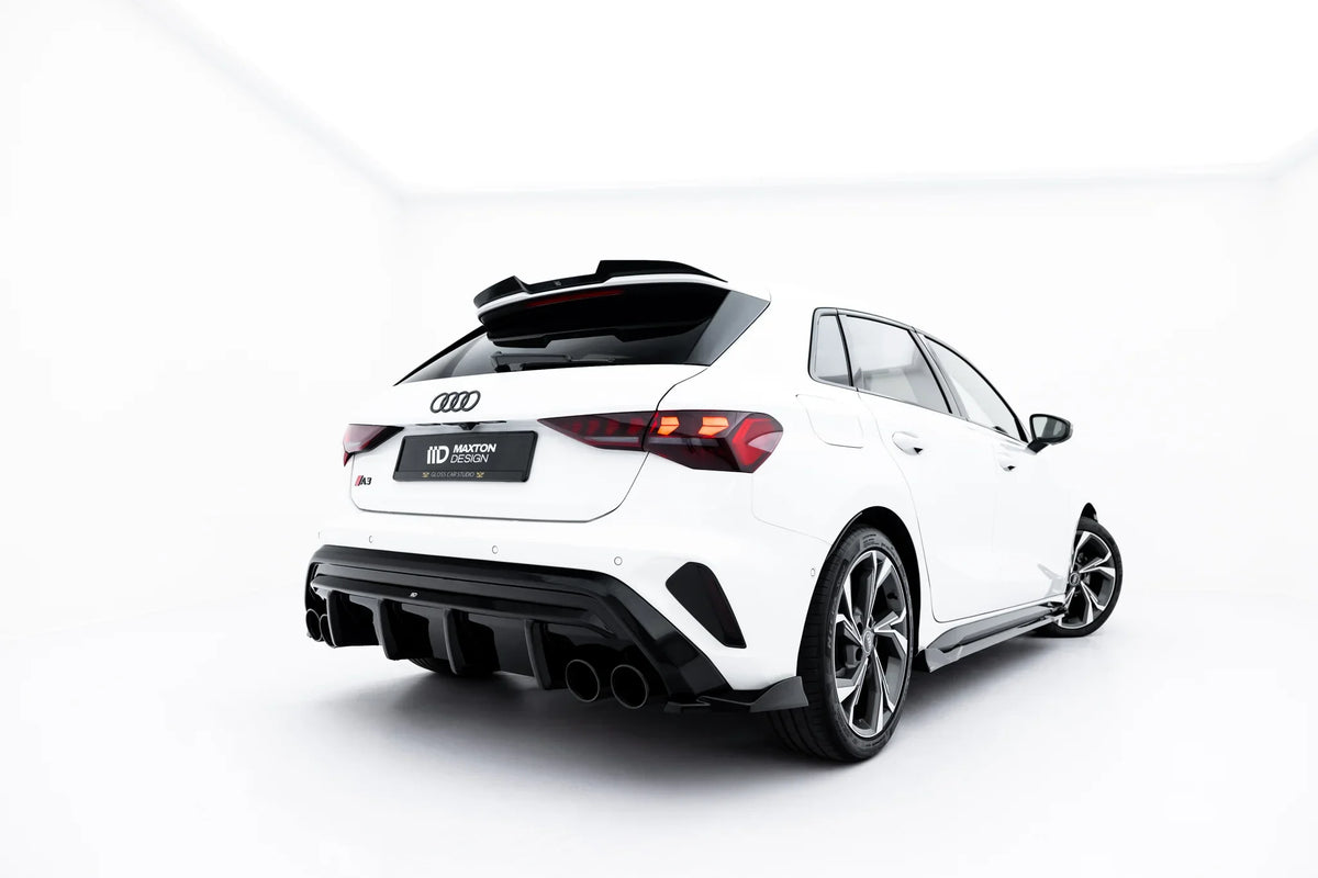 Difusor trasero + embellecedores de escape para Audi A3 S-Line Sportback 8Y Facelift
