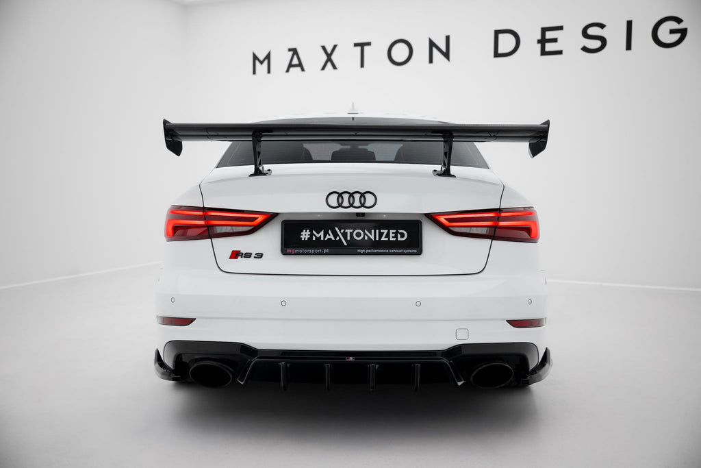 Alerón de carbono con soportes internos para Audi A3 / A3 S-Line / S3 / RS3 Sedan 8V / 8V Facelift