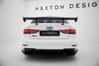 Alerón de carbono con soportes internos para Audi A3 / A3 S-Line / S3 / RS3 Sedan 8V / 8V Facelift