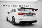 Alerón de carbono con soportes internos para Audi A3 / A3 S-Line / S3 / RS3 Sedan 8V / 8V Facelift