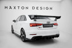 Alerón de carbono con soportes externos para Audi A3 / A3 S-Line / S3 / RS3 Sedan 8V / 8V Facelift