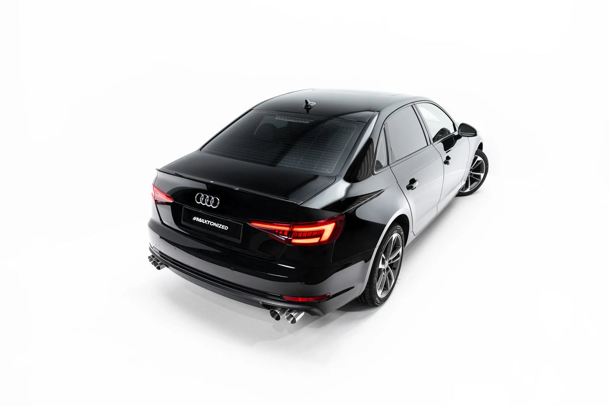 Extensión de alerón V.1 para Audi S4 / A4 Standard / S-Line / Competition Sedan B9 / B9 Facelift