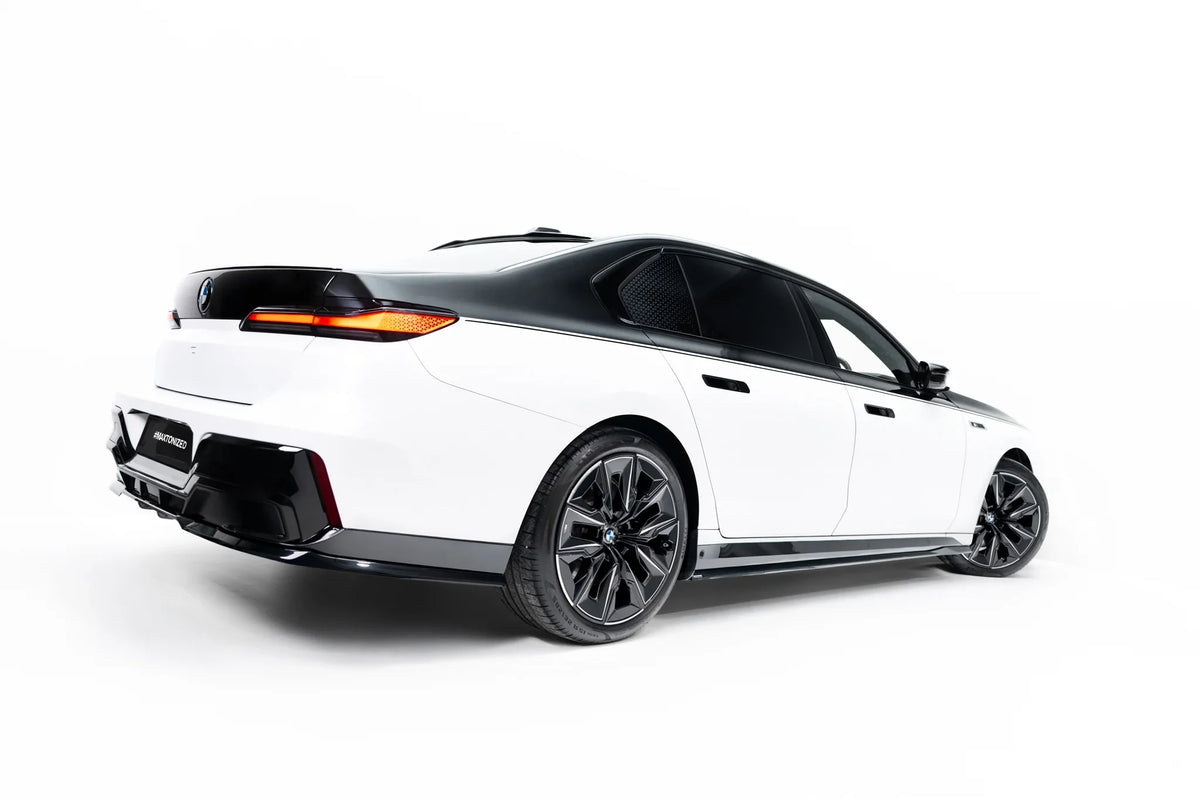 Difusores de taloneras V.2 para BMW i7 e-Drive50 M-Pack / i7 x-Drive60 M-Pack / i7 M70 xDrive M-Pack G70