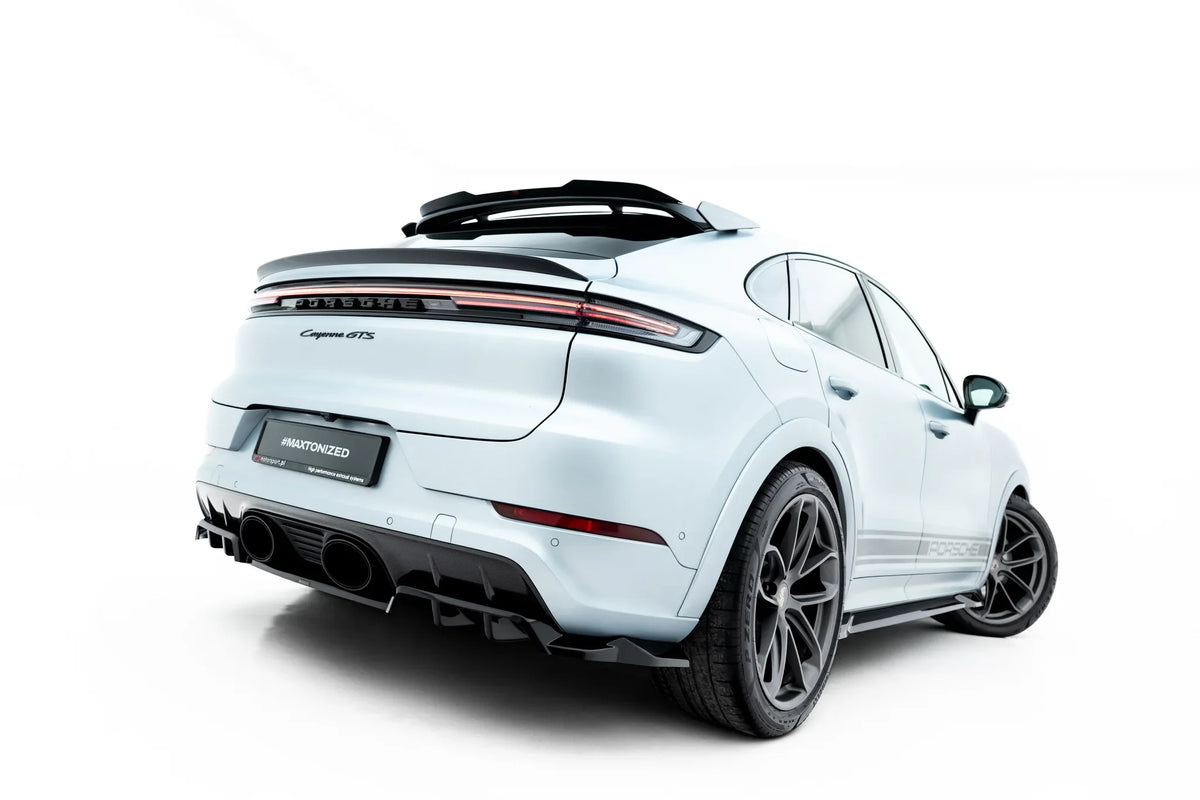 Splitter trasero (con barras verticales) para Porsche Cayenne GTS / Turbo Sport Pack / Turbo E-Hybrid GT Pack Coupe Mk3 Facelift