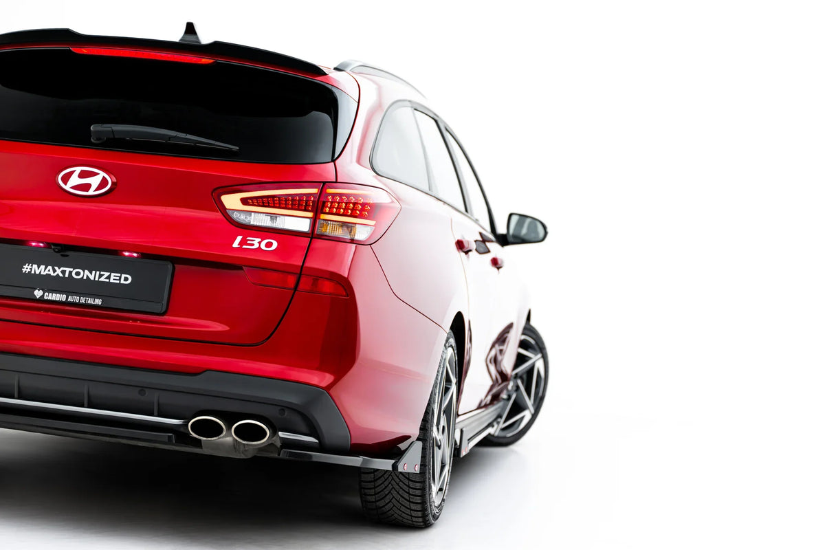 Splitters laterales traseros V.2 + flaps para Hyundai I30 N-Line Wagon Mk3 Facelift