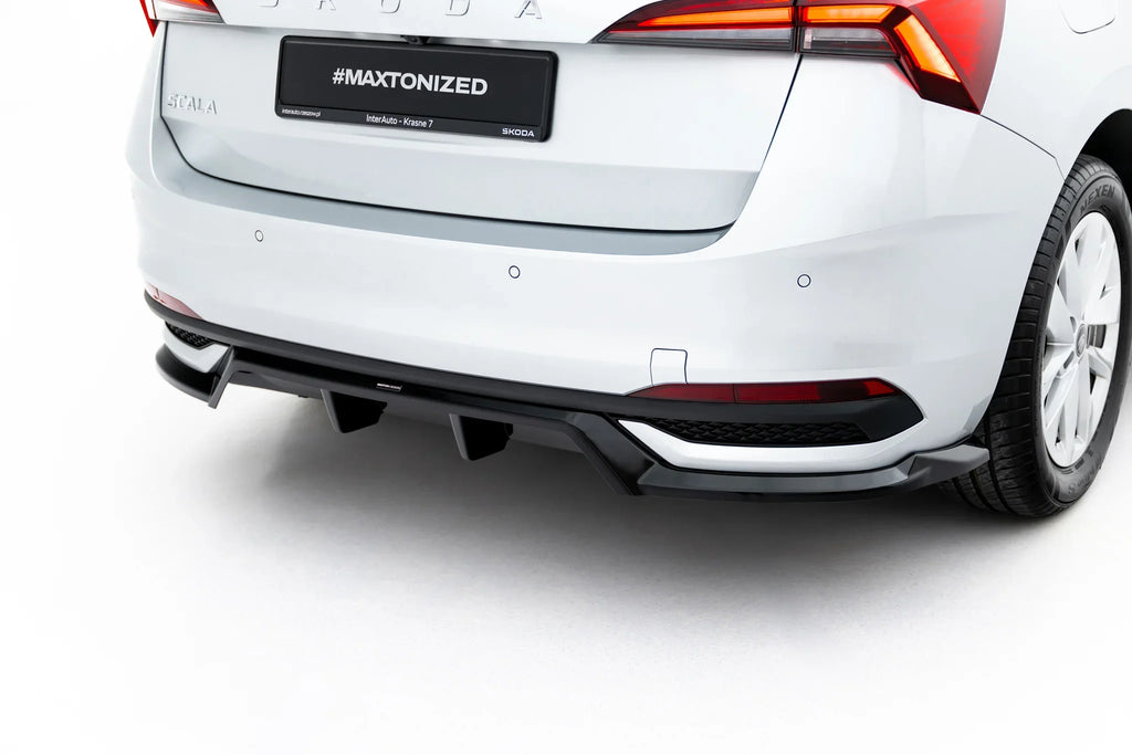 Splitter trasero (con barras verticales) para Skoda Scala Mk1 Facelift