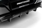 Splitter trasero de fibra de carbono prepreg (con barras verticales) para BMW 7 M-Pack G70