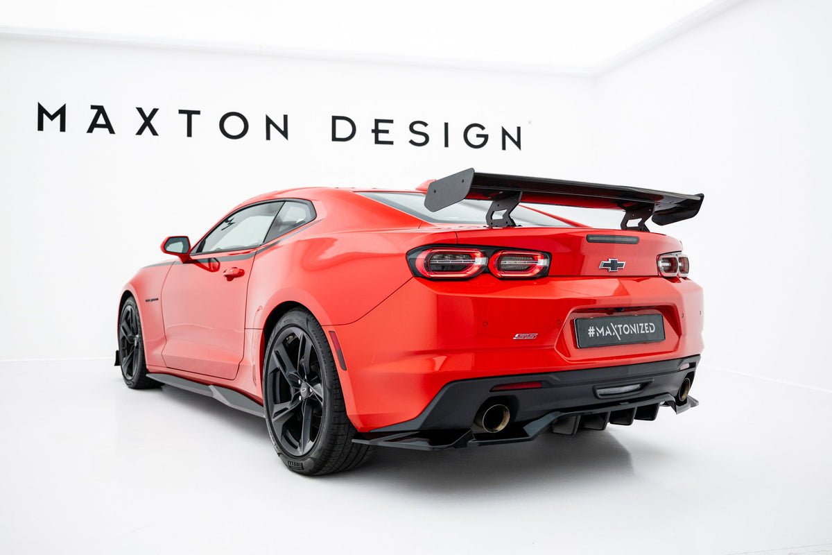 Alerón de carbono con soportes internos para Chevrolet Camaro SS Mk6 Facelift