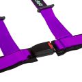 Arnés de 4 puntos DriftShop de 2" color morado, homologado para carretera (ECE)
