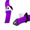 Arnés de 4 puntos DriftShop de 2" color morado, homologado para carretera (ECE)