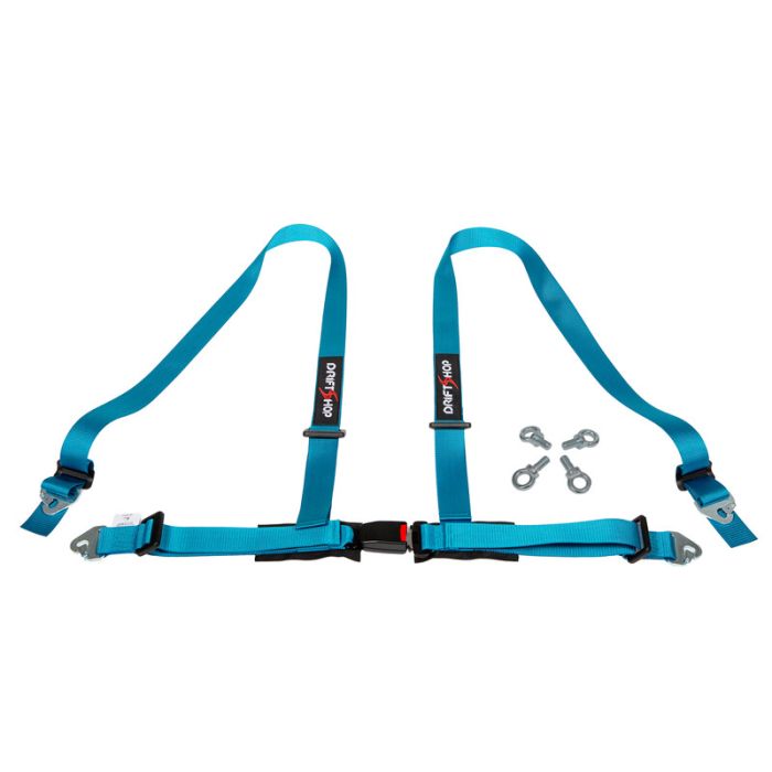 Arnés de 4 puntos DriftShop de 2" color azul Miami, homologado para carretera ECE