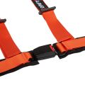 Arnés de 4 puntos DriftShop de 2" color naranja, homologado para carretera (ECE)