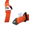 Arnés de 4 puntos DriftShop de 2" color naranja, homologado para carretera (ECE)
