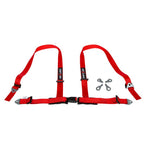 DriftShop 2" 4-Point Racing Harness, Red, ECE Road Approved
