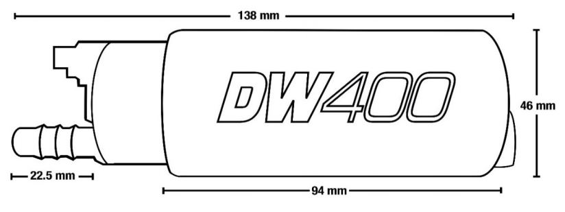 Deatschwerks bomba en tanque DW400 L / hr