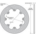Rotor de acero perforado Wilwood 160-0525 0.35