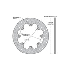 Rotor de acero perforado Wilwood 160-1601 11.44