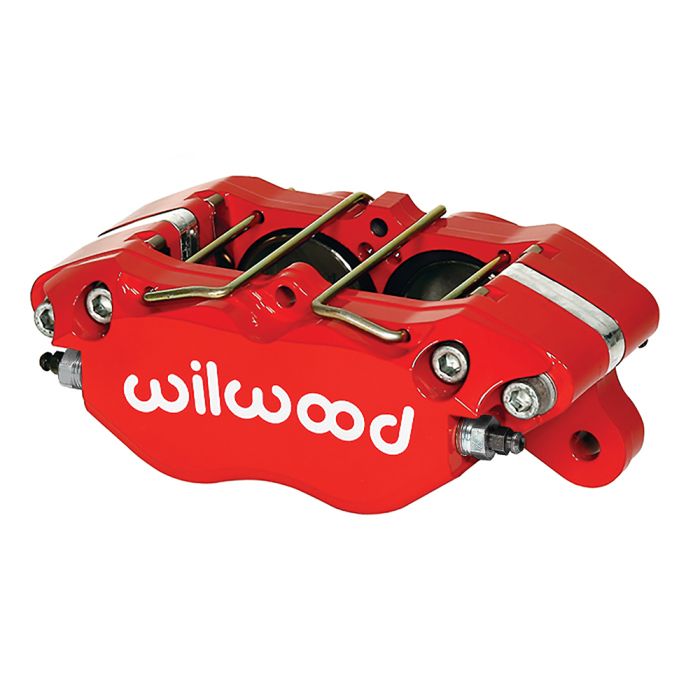 Wilwood 120-9706 Dynapro Universal Nut Mount 4-Piston Brake Caliper, Red.