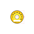 Interruptor giratorio Ecumaster de 8 posiciones para indicadores, color amarillo Y01