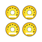 Interruptor giratorio Ecumaster de 8 posiciones para indicadores, color amarillo Y01