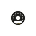 Interruptor giratorio Ecumaster de 8 posiciones para indicadores, color negro B01