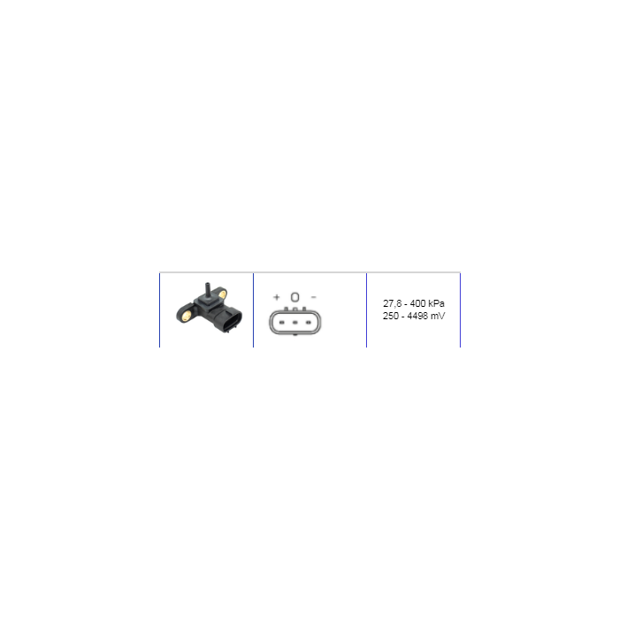 Sensor MAP de 400 kPa, repuesto para 8942120200 Ecumaster