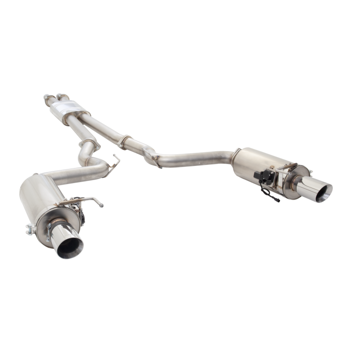 XForce exhaust system with Varex muffler for 2015-2017 Ford Mustang GT Fastback 5.0L Stainless Steel