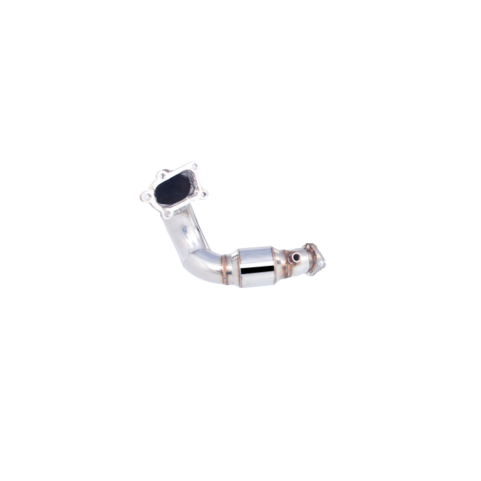 XForce 100CPSI High Flow Catalytic Converter Downpipe for 2008-2013 Mazda 3 MPS (BL) for MazdaSPEED, Stainless Steel